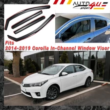 For Toyota Corolla 2014-2019 In-Channel Window Visors Wind Rain Shade Deflectors