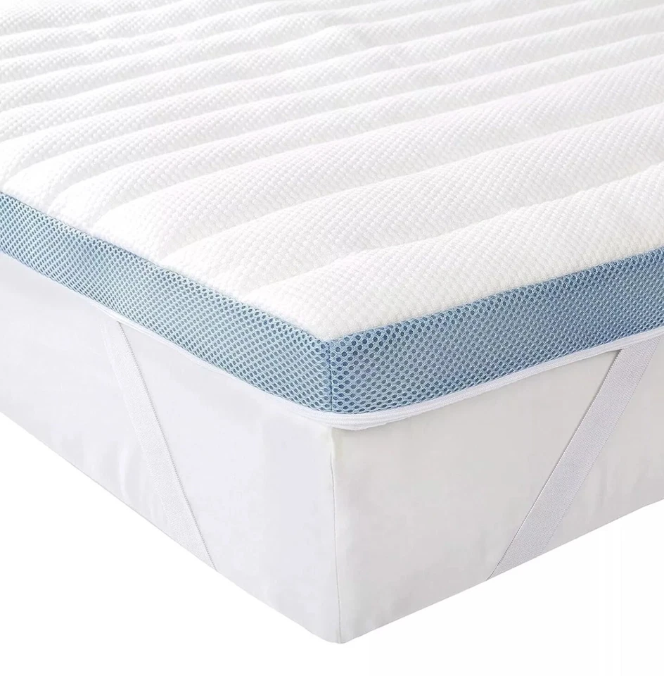 Topper Materasso in memory foam ad aria a 7 zone, altezza 5 cm, 160 x 190 cm - Immagine 3 di 4