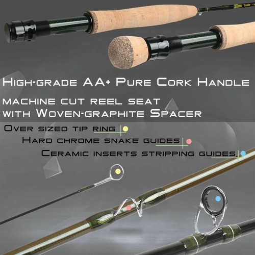 Maxcatch Alltime Traveller Fly Rod Combo, 5/6/8wt 8-Piece Fishing Rod, Reel,Line - Picture 3 of 7