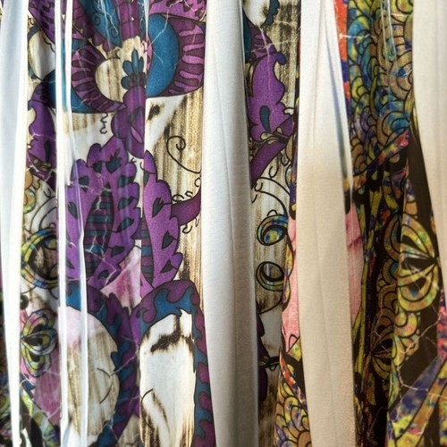 Unity World Wear Purple and Blue Midi Sundress Flutter Sleeves, Boho, M - Picture 11 of 11