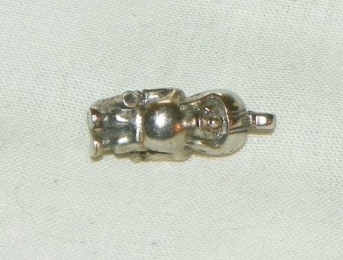 Vintage KINNEY ISU Football Player MASCOT Cheerleader Sterling Silver Charm #18D - Picture 6 of 7