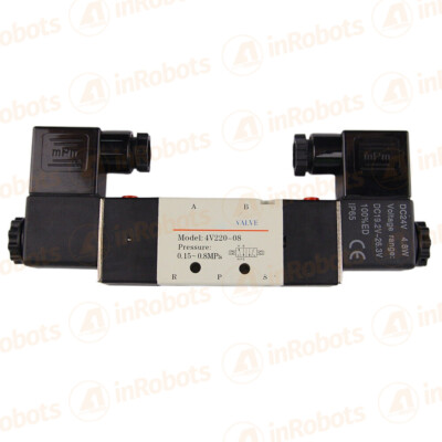 Airtac 4V220-08 24VDC 5/2 Pneumatic Solenoid Valve 1/4'' NPT Air Control NEW