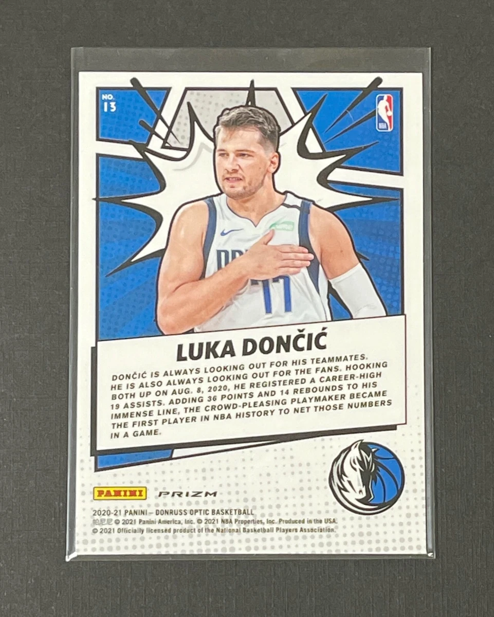 2020-21 DONRUSS OPTIC LUKA DONCIC MY HOUSE PURPLE PRIZM #15