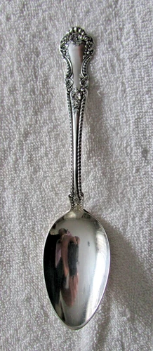Cambridge English Rose Gorham Sterling Silver Dessert Oval Soup Place Spoon