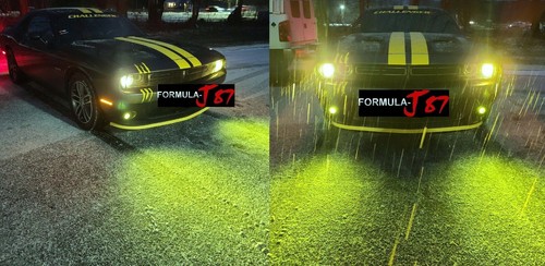 LED Kit F15 140W 9006 HB4 Lime Yellow Two Bulbs Head Light Xenon Look Replace OE - Picture 18 of 21
