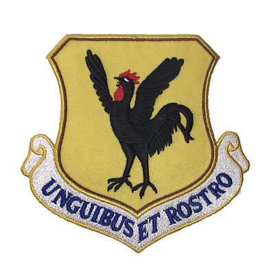 18th Wing Unguibus Et Rostro  Patch   Plastic Backing
