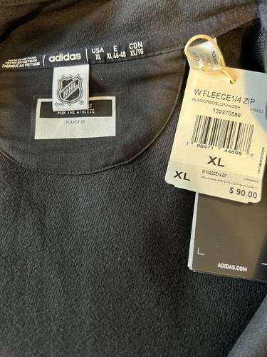 90 $ Adidas XL Unisex Chicago Blackhawks 1/2-Reißverschluss Pullover Regen/leichte Jacke GI5201 - Bild 4 von 6