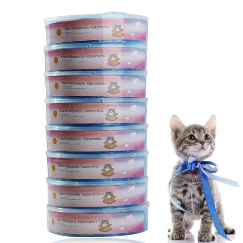 8 pieces Refill cassette for Litter Locker II, cat Litter Disposal