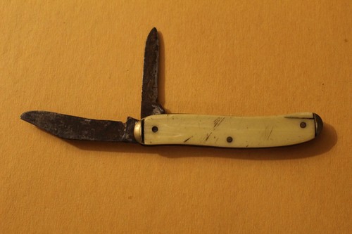 Vintage Colonial Two Blade Folding Pocket Knife-C&R Parts Service Madison Ind - Picture 6 of 10