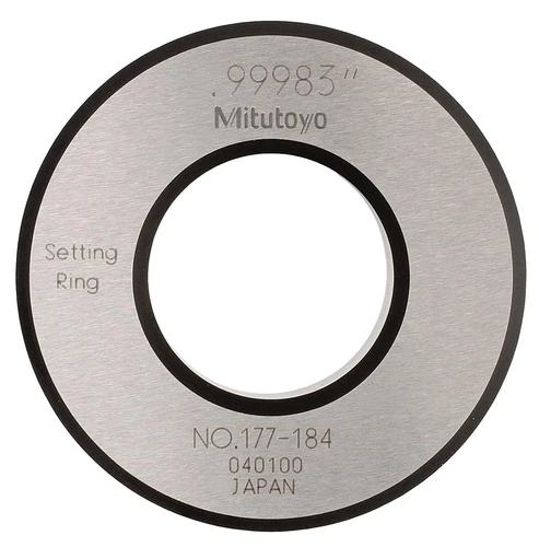 Mitutoyo 177-184 Setting Ring, 1.0" Size, 0.59" Width, 2.09" Outside Diameter, +