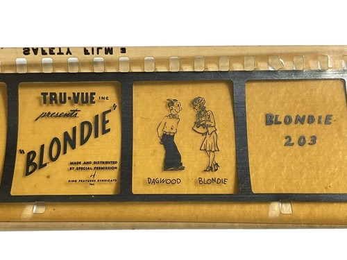 Tru-Vue Blondie #203 Filmstrip In Box - Comic Strip Vintage Cartoon Dagwood - Picture 4 of 10