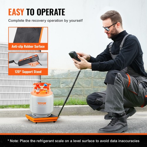 VEVOR Bilancia elettronica digitale per ricarica refrigerante 100 kg HVAC - Bild 6 von 12