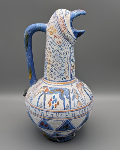 Archaic Cretan Pottery Griffin's Head Jug REPLICA 1500 BC, Greek Cycladic Horses - Picture 5 of 24