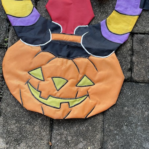 Spider Pumpkin Flag Halloween Trick or Treat Hat Jack o Lantern 45x33 Large Yard - Picture 3 of 6