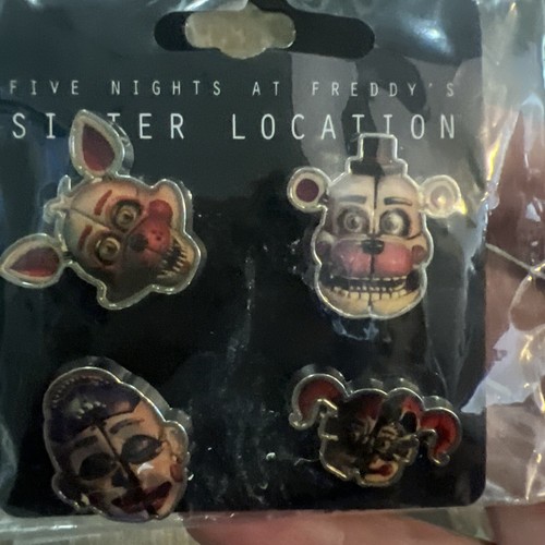 Spille risvolto posizione Five Nights at Freddy's Sister Bioworld Set 4 pin NUOVISSIME - Foto 8 di 8