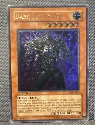 yugioh dark lucius deck Amazon.com: Yu-Gi-Oh! - Dark Lucius LV4 (CDIP-EN009) - Cyberdark Impact -  Unlimited Edition
