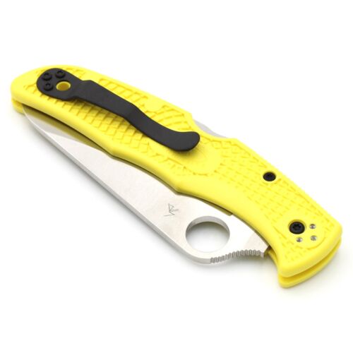 Spyderco Pacific Salt 2- Marine Rescue Utility Folding Knife -EDC- Yellow- Japan - Picture 9 of 11