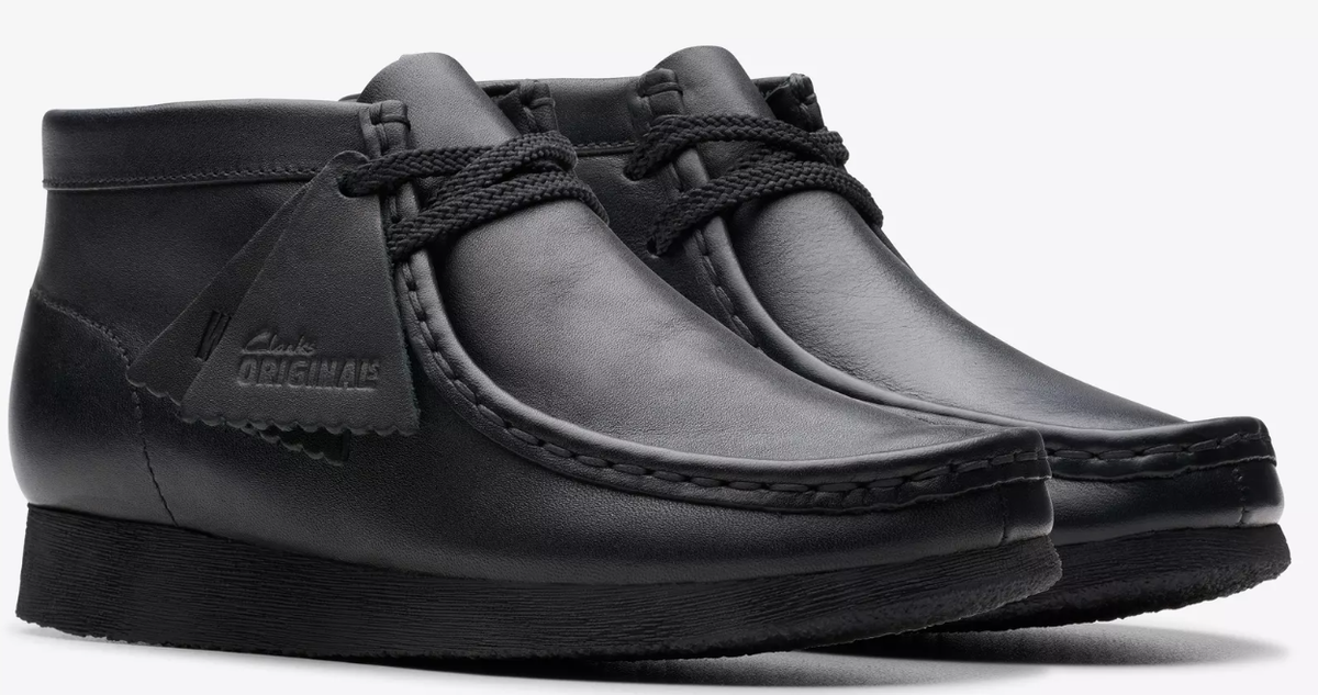 Clarks Wallabee Boot - 26168041 - KIDS / JUNIORS (BLACK
