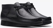 Clarks Wallabee Boot - 26168041 - KIDS / JUNIORS BLACK LEATHER 
