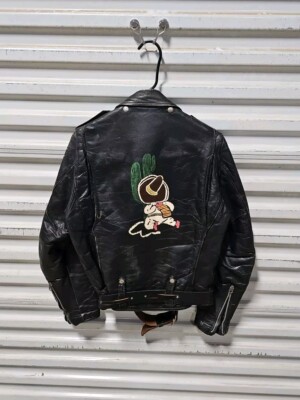 バイクウェア・装備 50s vintage RIDERS jacket TALON ZIP Rare-Vintage Mens Black Leather Motorcycle Jacket Talon