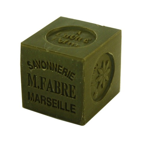 Jabón cubo de aceite de oliva verde Marius Fabre 100 g 3,5 oz - Imagen 2 de 4