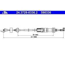 ATE 24372803362 Kupplungsseil ATE 24372803362 Kupplungsseil