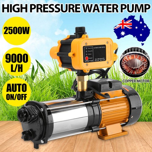 Water Pump 2500W 3.5HP Garden Irrigation High Pressure Tank 9000L/hr Stage Pump