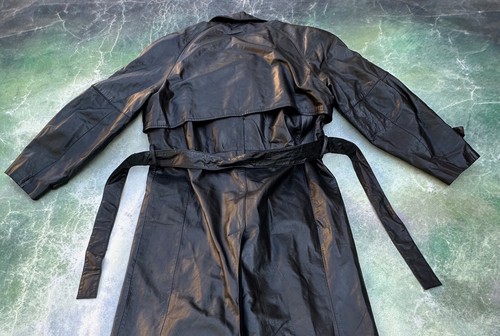 Vintage RARE Circola Moda Men's Leather Overcoat Jacket Size 36. - Picture 11 of 16