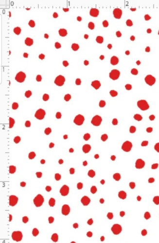 Loralie Design - Pepper Dots White and Red Quilting and Crafting Fabric - Picture 2 of 2
