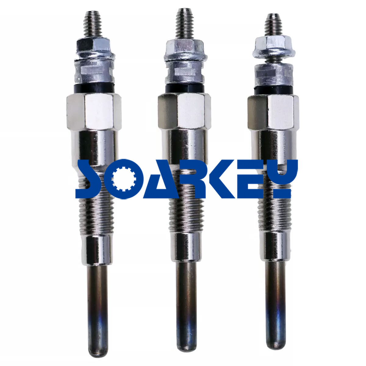 3 Pieces Glow Plug for Kubota 16851-65510, 16851-65512, 16854-65510, 16854-65512
