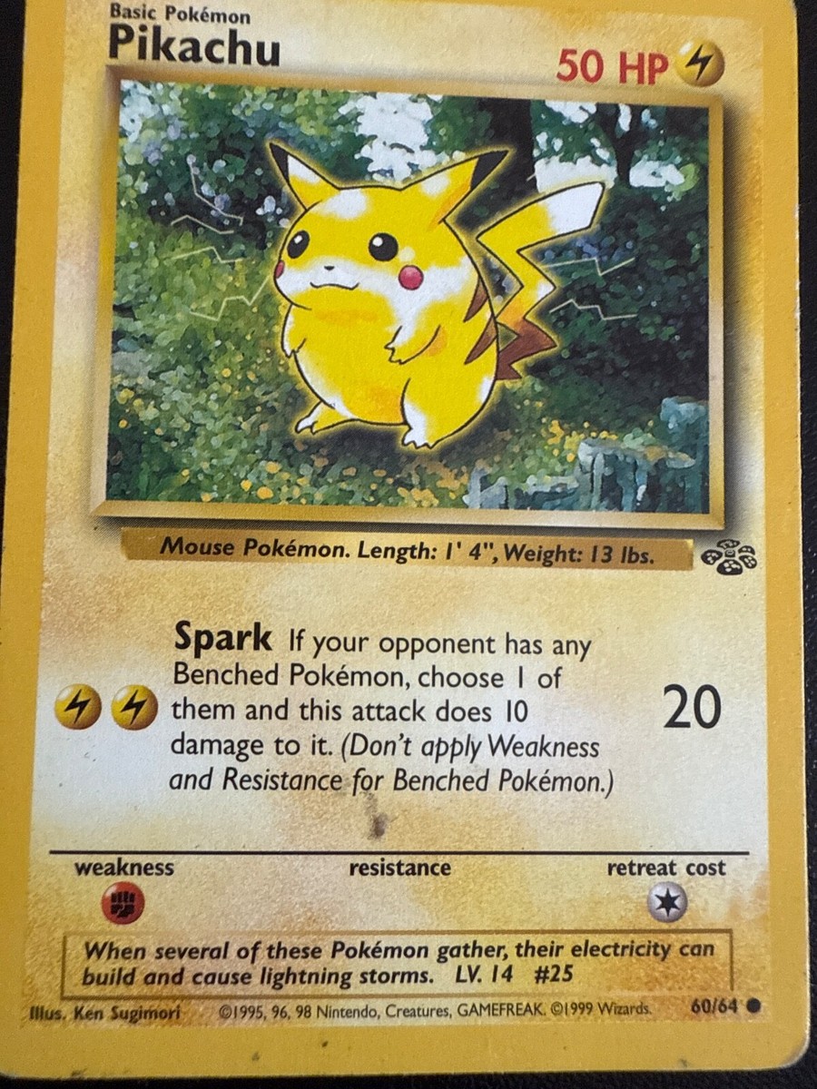 Pokemon Card Jungle Pikachu 60/64 | eBay