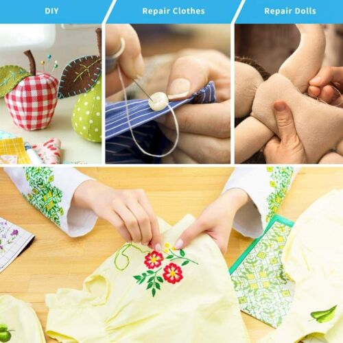 172pc Home Travel Sewing Kit Thread Threader Needle Tape Measure Scissor Thimble - Picture 7 of 8