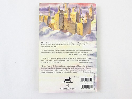 Harry Potter & the Chamber of Secrets J K Rowling 2000 First Canadian Ed 5th Pr - Picture 2 of 6