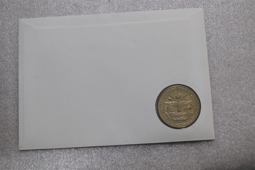 🧭 🇲🇭 MARSHALL ISLANDS COIN COVER 5 DOLLARS 1990 REUNIFICATION GERMANY B49 #15 - Picture 4 of 4