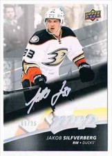 2017-18 MVP SUPER SCRIPT JAKOB SILFVERBERG 09/25 ANAHEIM DUCKS #193