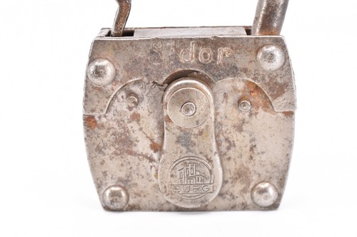 Antique Burg Sidor Padlock No Key - Bild 7 von 15