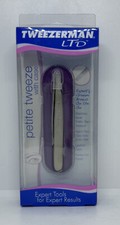 Tweezerman LTD Petite Slant Tweezers With Purple Case - NEW