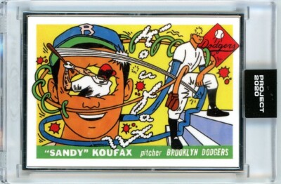 TOPPS PROJECT 2020 SANDY KOUFAX - ERMSY ARTIST PROOF AP 03/20 Silver Frame #145