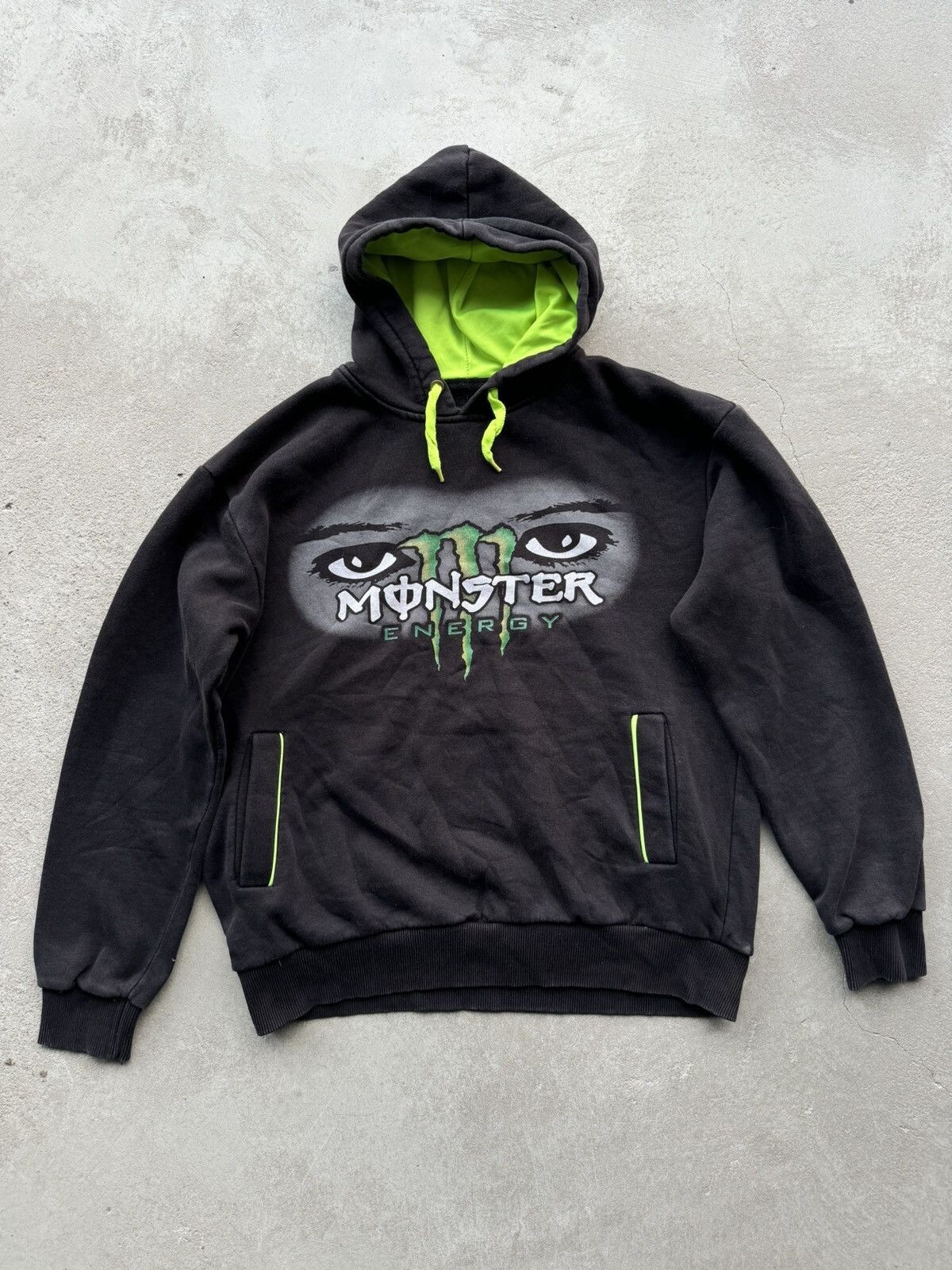 Vintage Y2k Monster Energy DC Racing Hoodie Zip