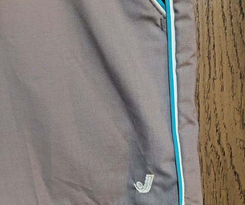 vintage 70s Jantzen mens short shorts tennis boating gray size 36 elastic waist - Picture 2 of 5