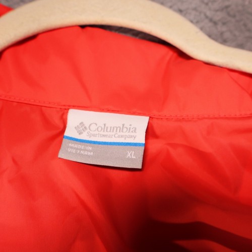 Giacca Columbia donna media rossa full zip outdoor giacca a vento gorp escursionismo nylon - Foto 3 di 8