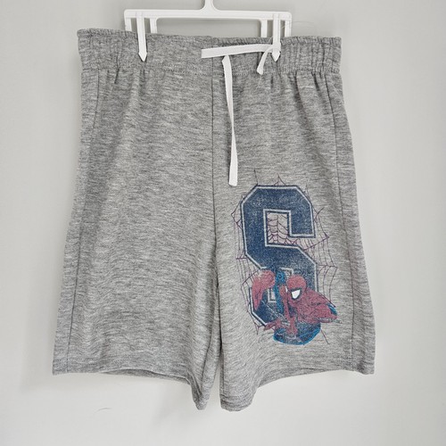 Marvel Spider Man Kid's Sweatshirt Hoodie & Shorts Outfit Set of 2, Gray Size 12 - Picture 6 of 12