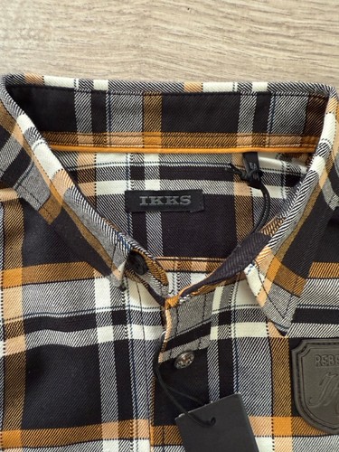 IKKS BOY'S MULTI COLOR FLANNEL PLAID SHIRT. SIZE 6A. NWT - Picture 2 of 7