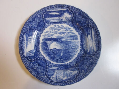 VINTAGE Ye Olde Historical Pottery Plate #16 Niagara Falls View No. 561237 9"