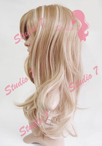 (I)Studio7-UK Wavy Brown Auburn Black Blonde Synthetic Wig Various Colours - Picture 8 of 38