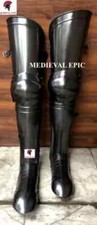 Medieval Gladiator Greaves Leg Guard Armor Set, Knight Crusader Steel Leg Armor