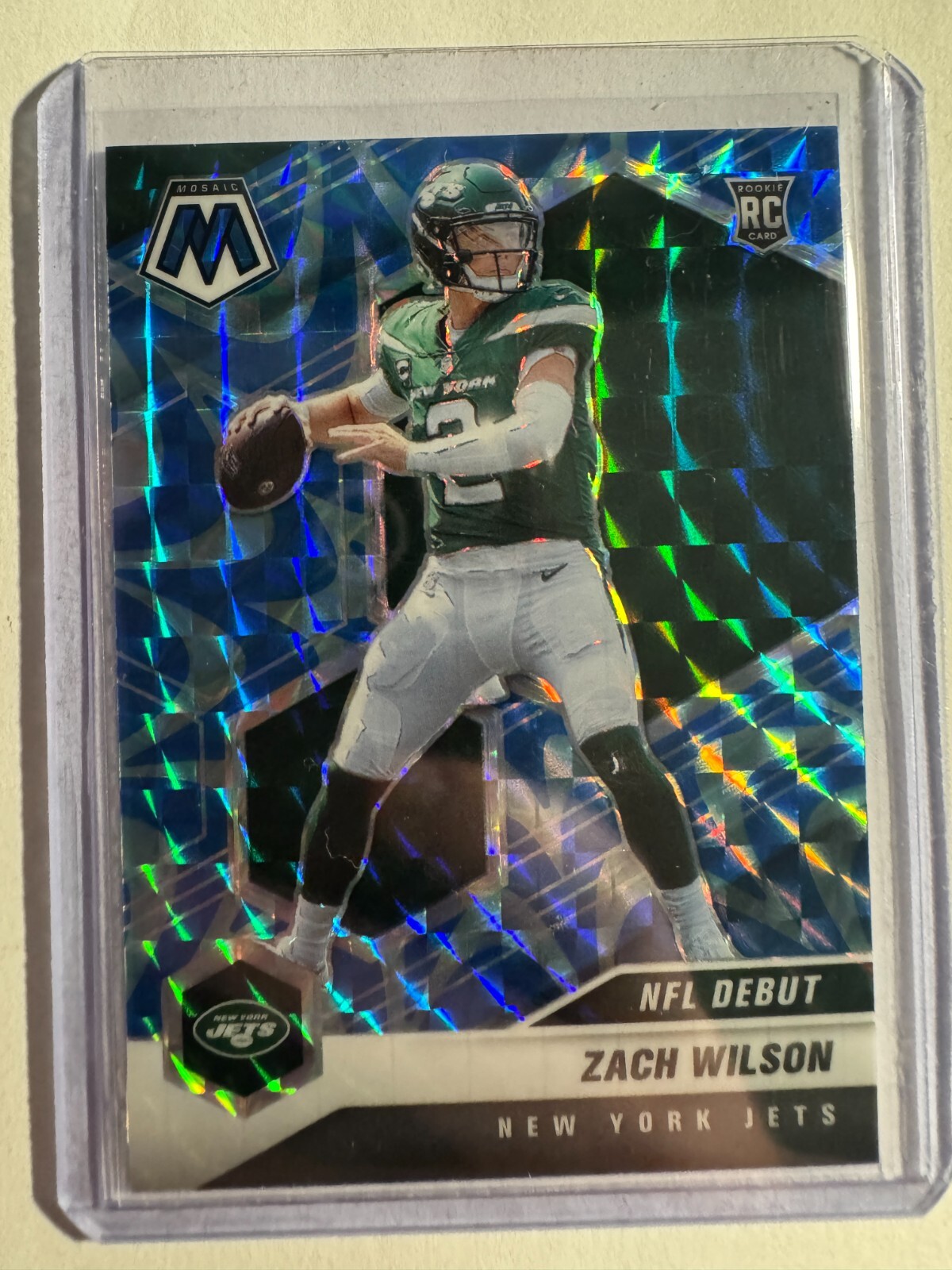 K212,684 - 2021 Panini Mosaic Mosaic Reactive Blue #243 Zach Wilson DEB