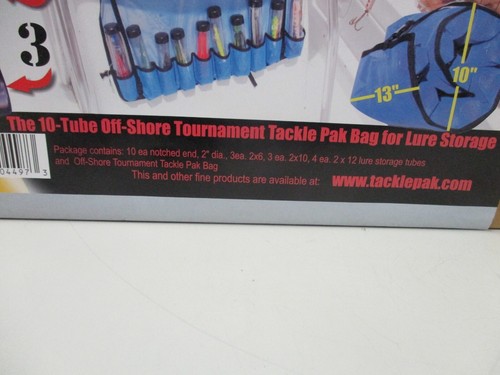 Bolsa Tackle Pak 10 tubos Off-Shore Tackle Pak para almacenamiento de señuelos - Imagen 2 de 4