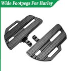 Wide Footpeg Footboards For Harley Sportster 883 XLH883 Tour Glide Classic FLTC