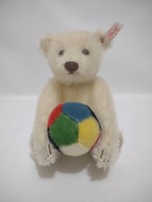 Steiff Exhibition Teddy Bear White w Gym Ball 2003 Limited Edition 661273